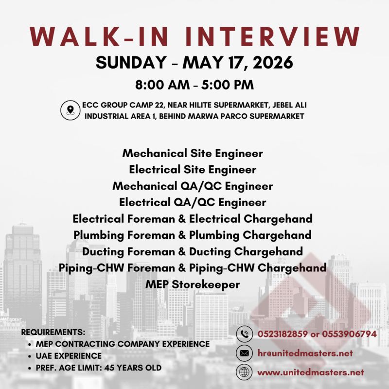 United Masters Walk in Interview Poster