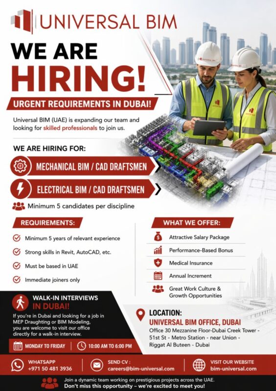 Universal BIM Walk in Interview Poster