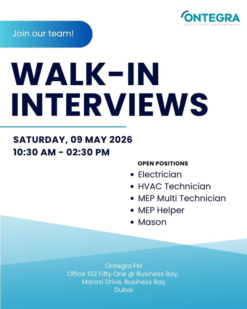 Ontegra Walk in Interview Poster