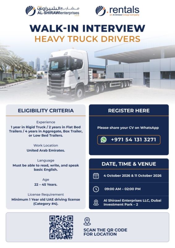 Al Shirawi Walk in Interview Poster