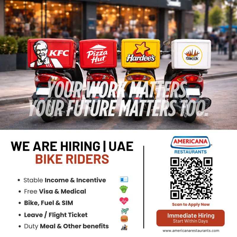 Americana Restaurants Recruitment Poster