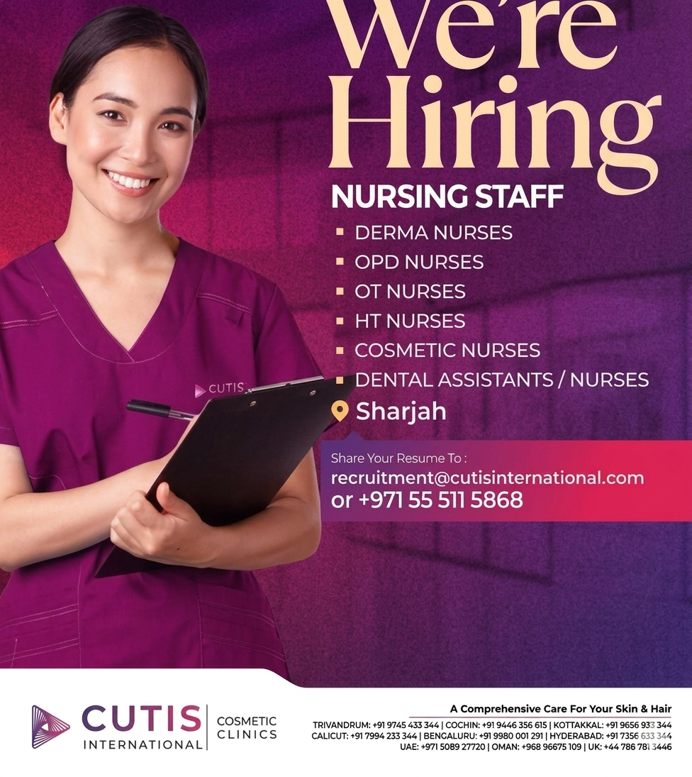 Cutis International Hair Transplant Recruitment Poster