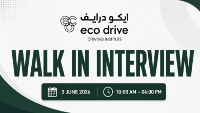 Eco Drive Walk in Interview in Dubai