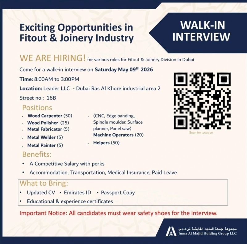 Juma Al Majid Holding Walk in Interview Poster