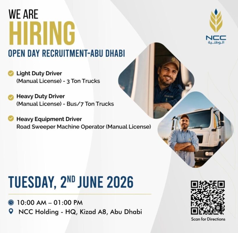 NCC Catering Open Day Recruitment Poster