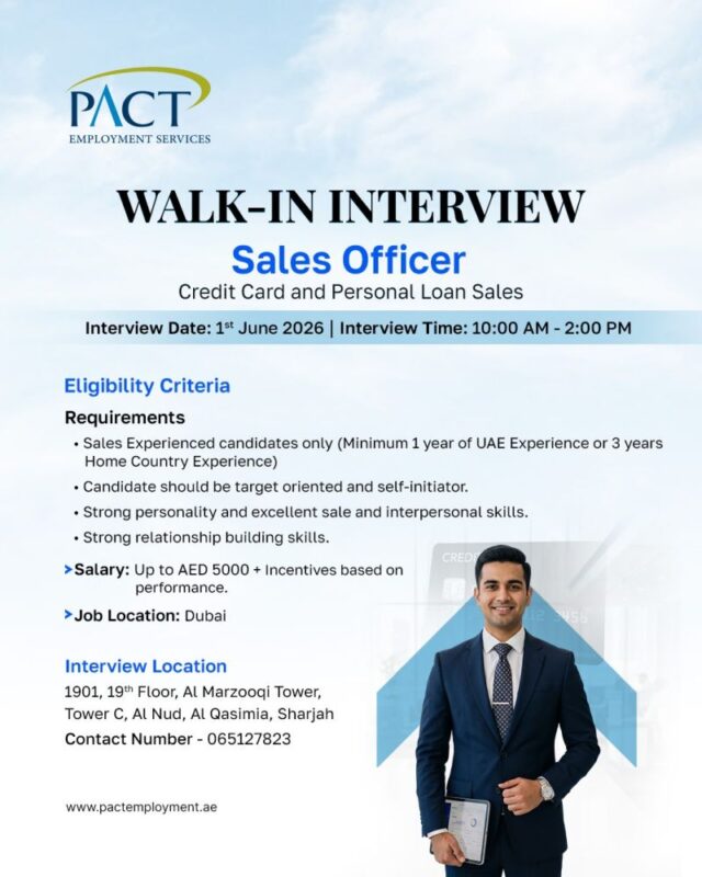 PACT Walk in Interview Poster 