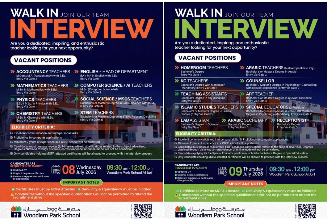 Woodlem Park School Walk in interview Poster