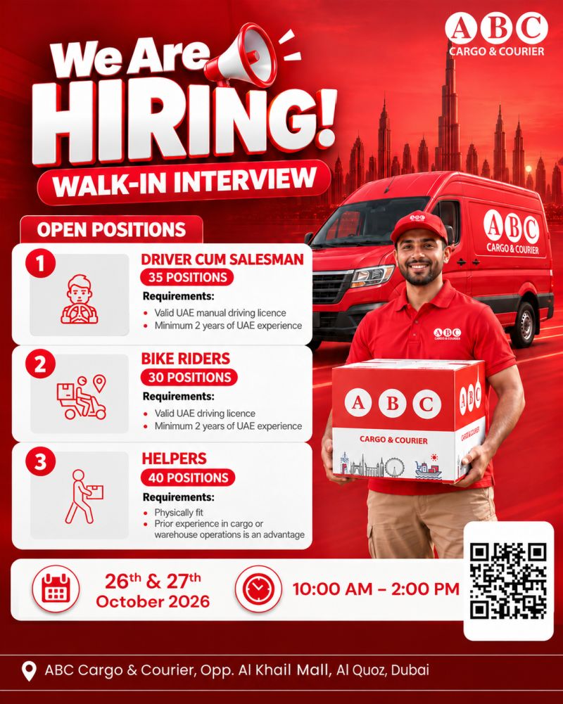 ABC Cargo Walk in Interview Poster