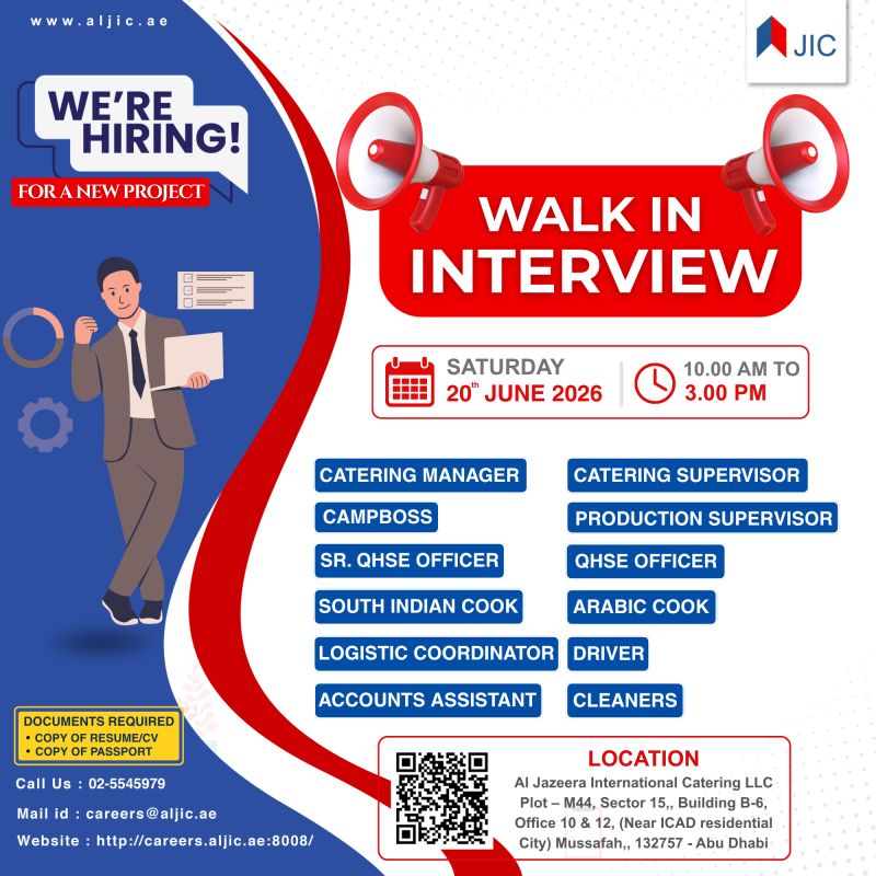Al Jazeera Walk in Interview Poster