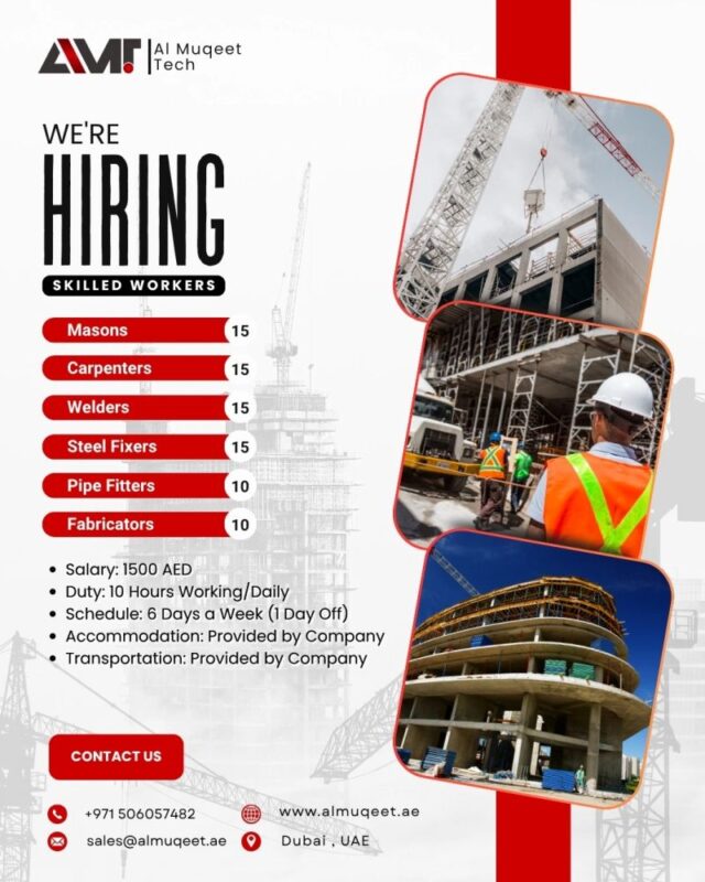 Al Muqeet Tech Recruitment Poster