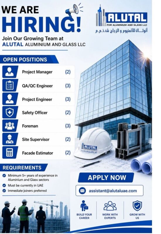 Alutal Aluminium and Glass Recruitment Poster