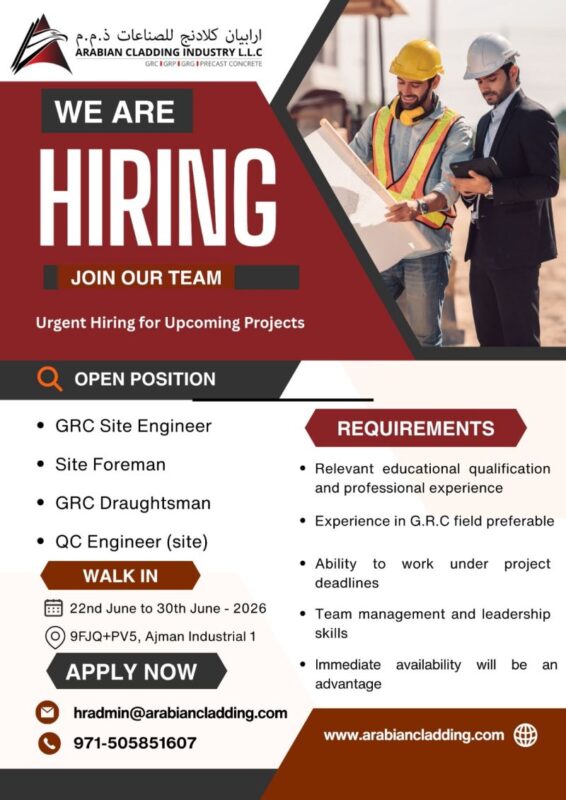 Arabian Cladding Industry Walk in Interview Poster