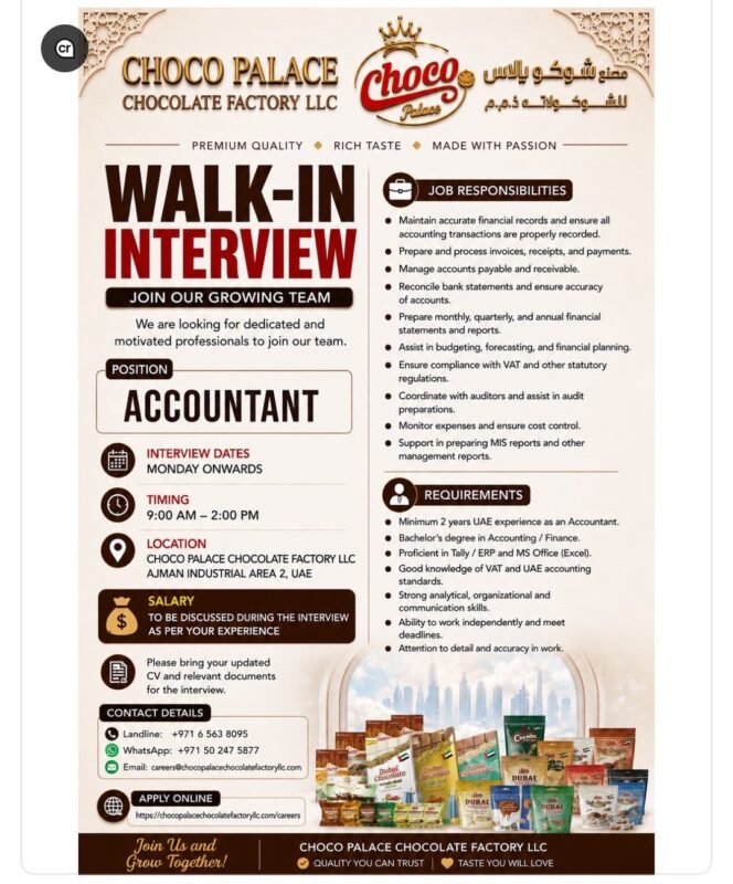 Choco Palace Chocolate Factory Walk in Interview Poster