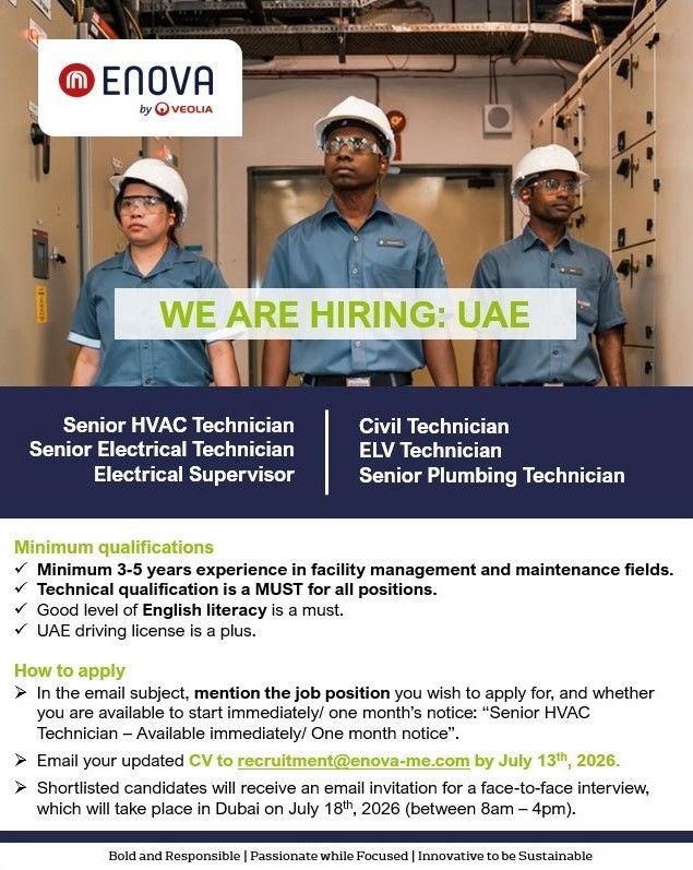 Enova Walk in Interview Poster