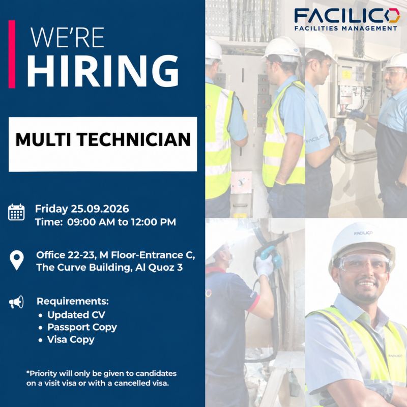 Facilico Walk in Interview Poster