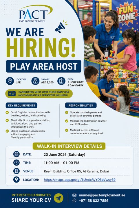 PACT Walk in Interview Poster
