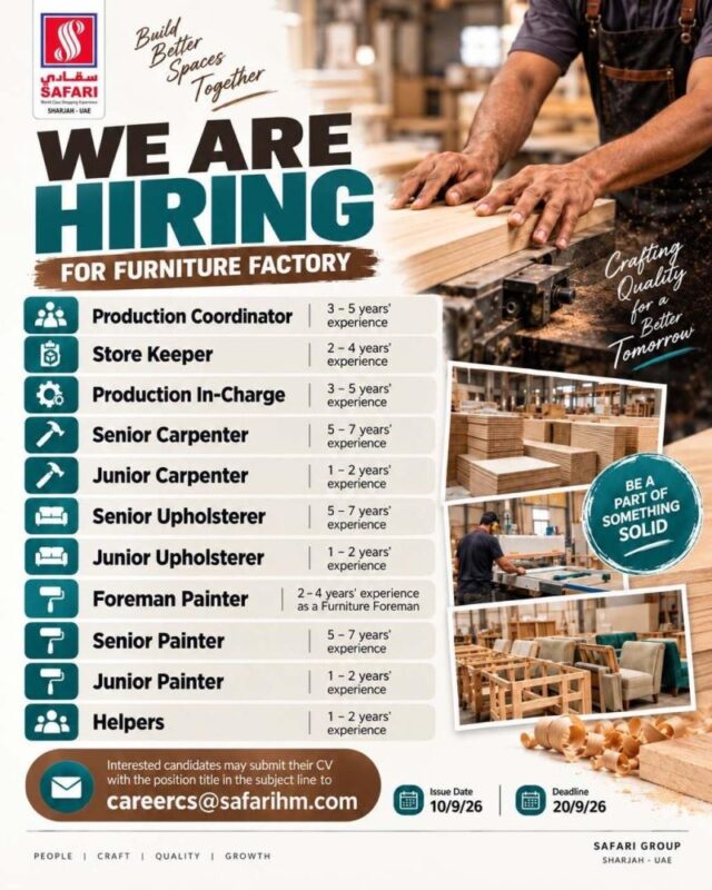 Safari Hypermarket Recruitments Poster