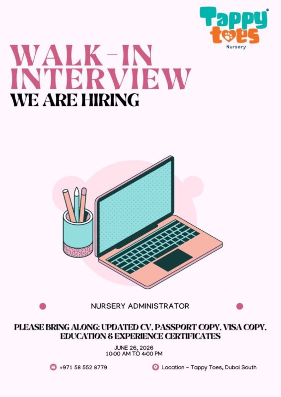 Tappy Toes Nursery Walk in Interview Poster