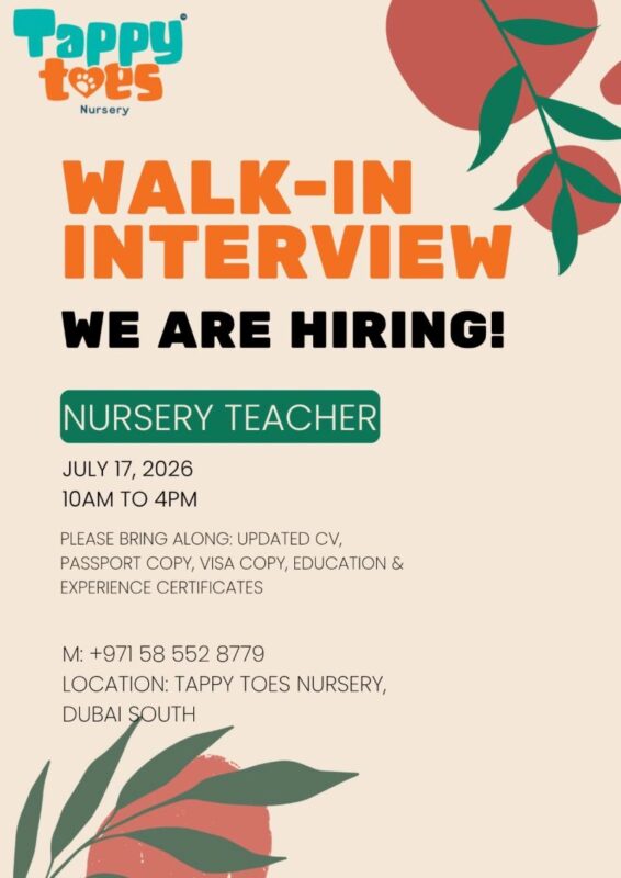 Tappy Toes Nursery Walk in Interview Poster