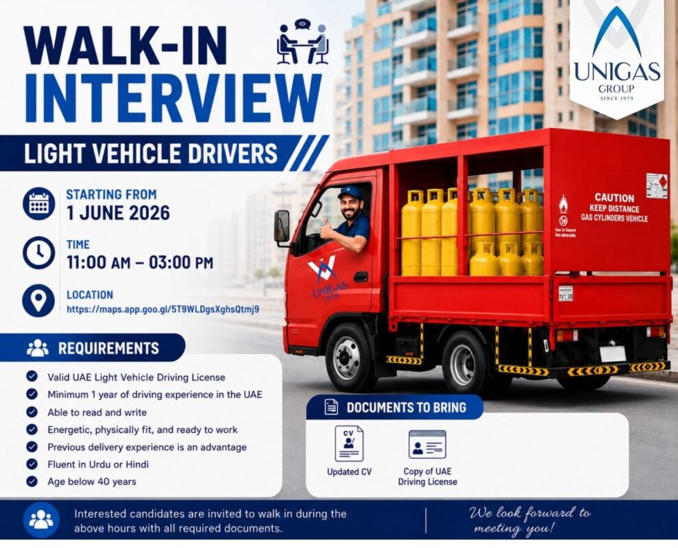 UNIGAS Group Walk in Interview Poster