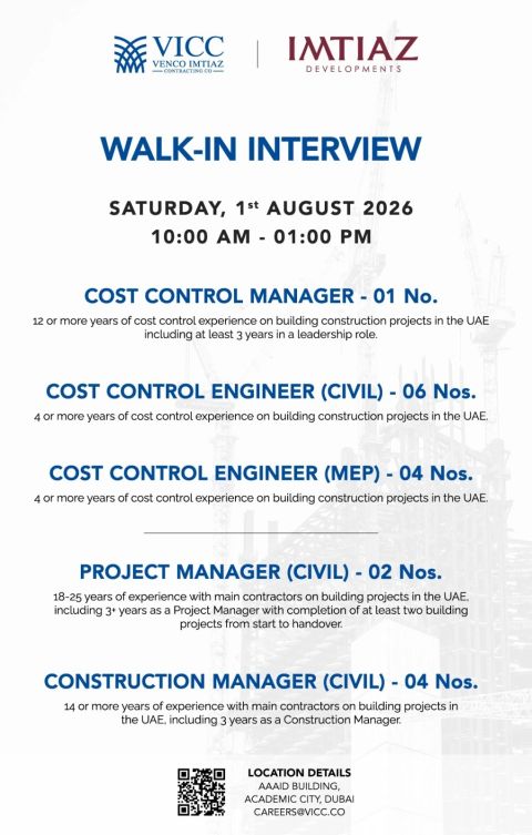 VICC Walk in Interview Poster