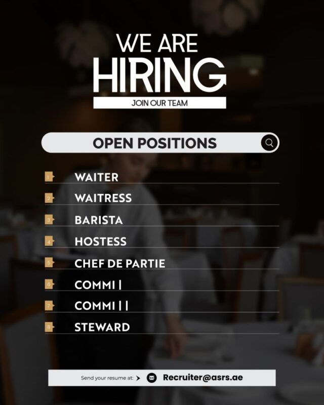 ASRS Recruitment Poster
