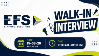 EFS Staffing Solutions Walk in Interview in Dubai