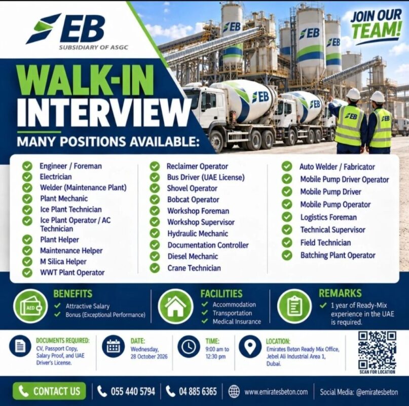 Emirates Beton Walk in Interview Poster