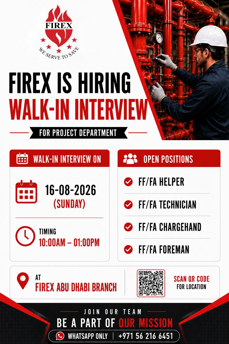 FIREX Walk in Interview Poster