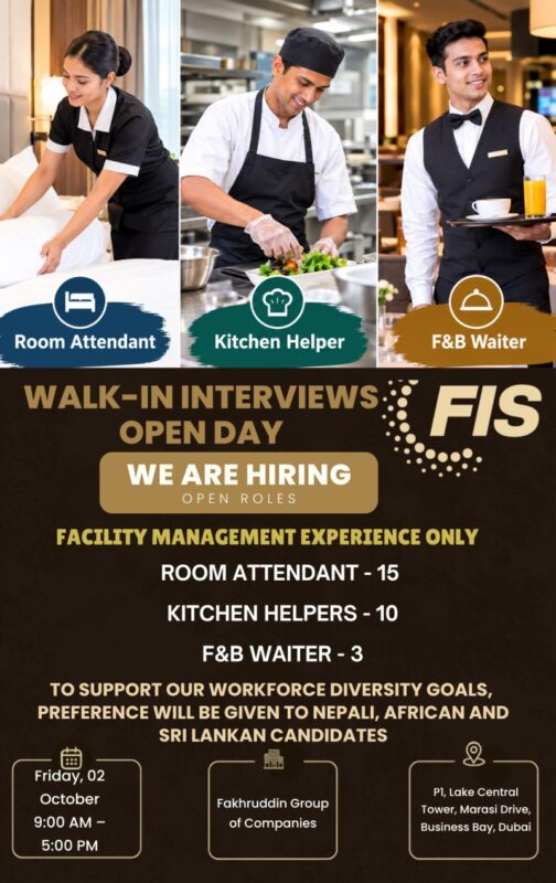 Fakhruddin Group Walk in Interview Poster