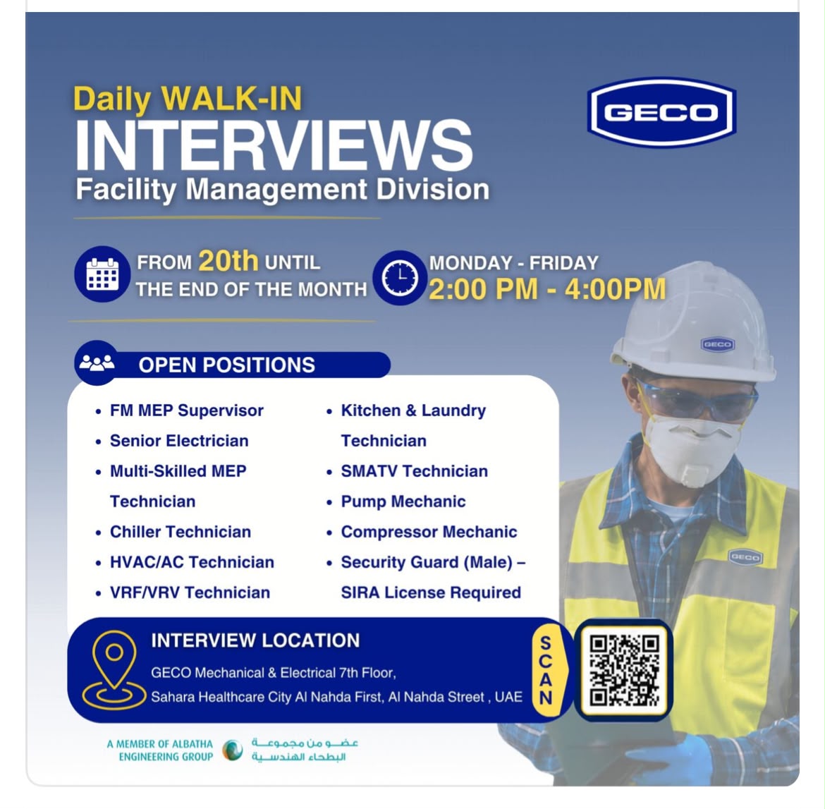 GECO Walk in Interview Poster
