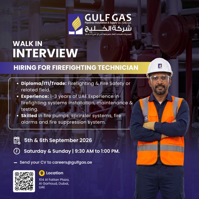 Gulf Gas Walk in Interview Poster