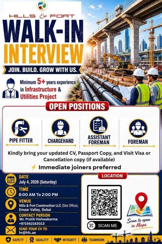 Hills & Fort Construction Walk in Interview Poster