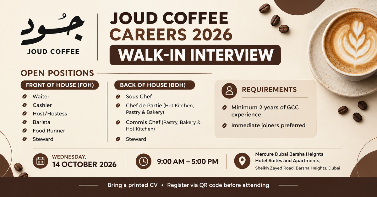 Joud Coffee Walk in Interview Poster