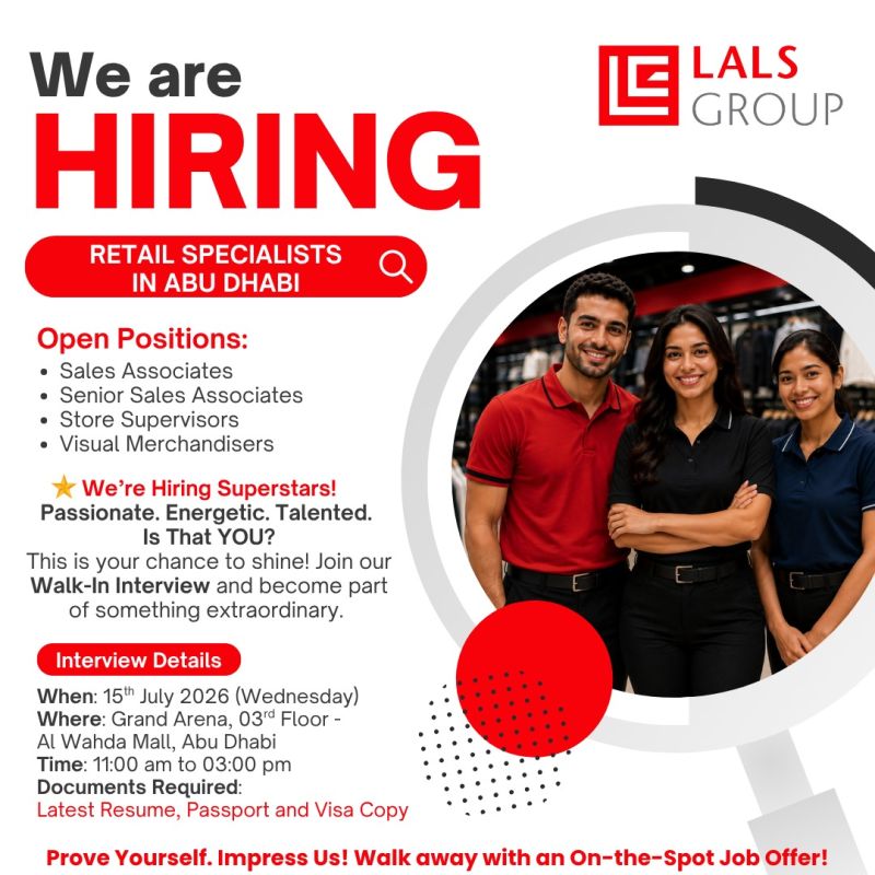 LALS Group Open Day Recruitment Poster