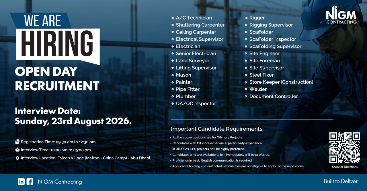 NIGM Open Day Recruitment Poster