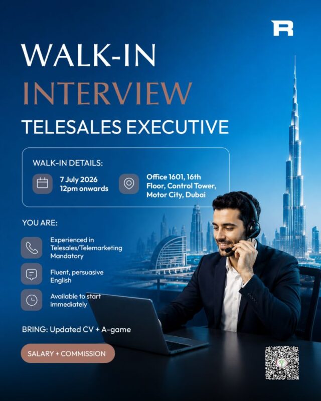Range International Walk in Interview Poster