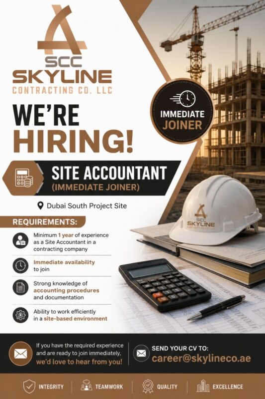 SCC Skyline Contracting Recruitment Poster