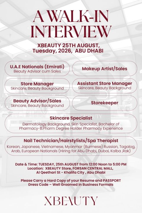 XBeauty Walk in Interview Poster
