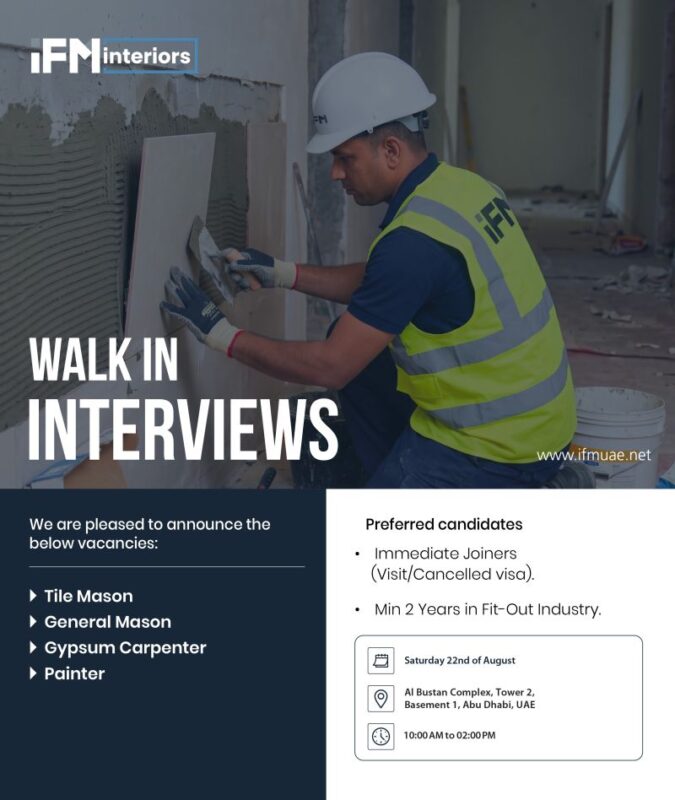 iFM Walk in Interview Poster