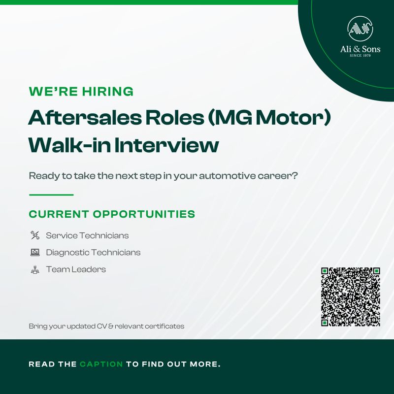 Ali & Sons Walk in Interview Poster