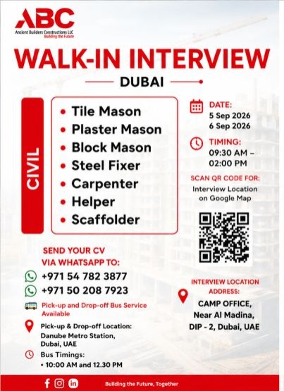 Ancient Builders Walk in Interview Poster