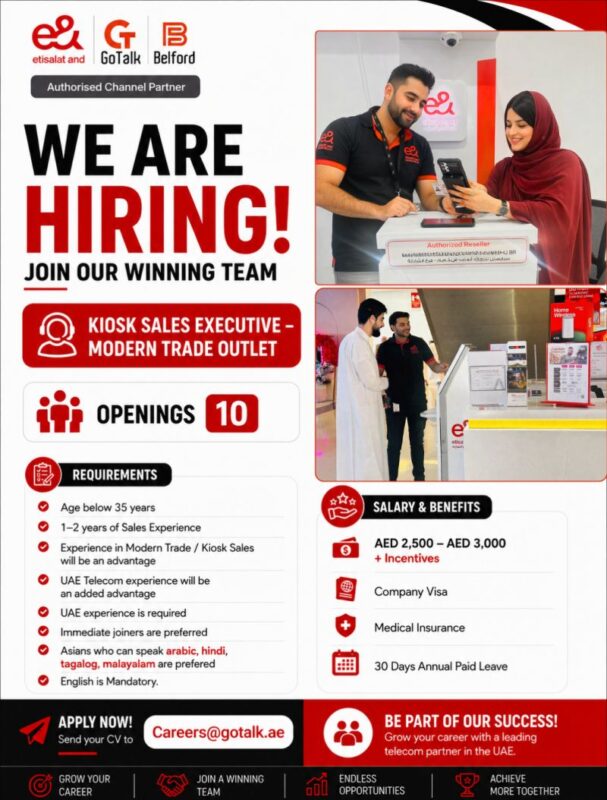 GoTalk Recruitment Poster
