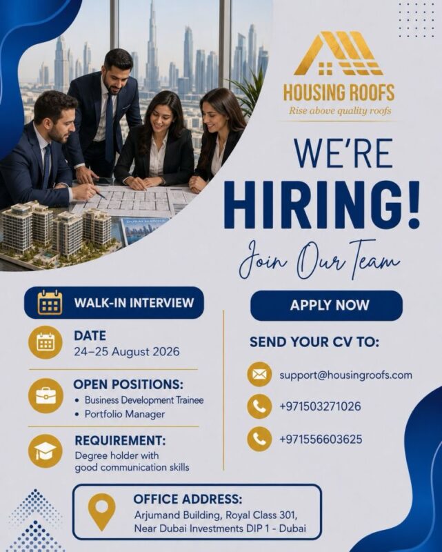 Housing Roofs Walk in Interview Poster