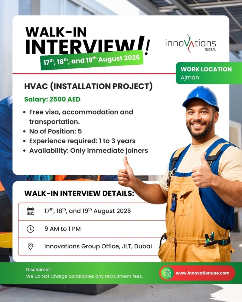 Innovations Group Walk in Interview Poster