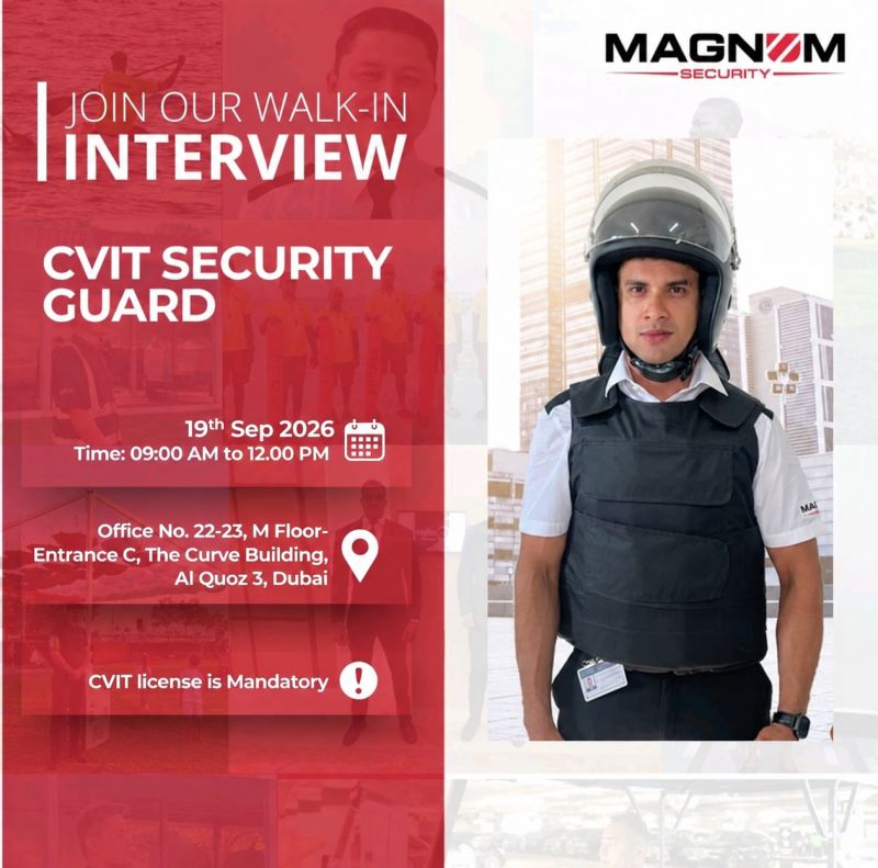 Magnum Security Walk in Interview Poster