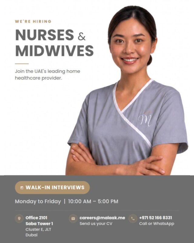 Malaak Mama & Baby Care Walk in Interview Poster