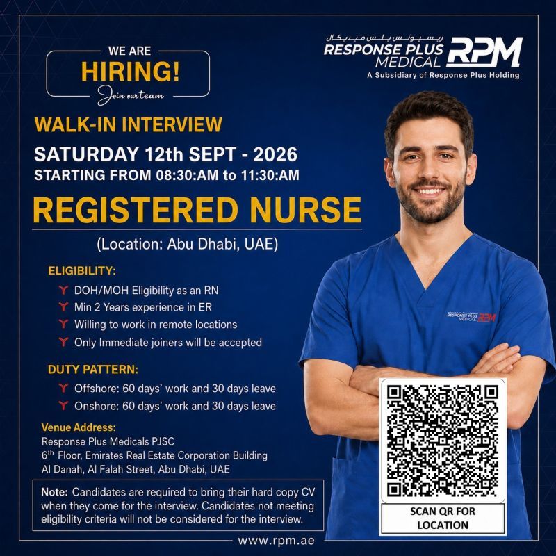 Response Plus Walk in Interview Poster
