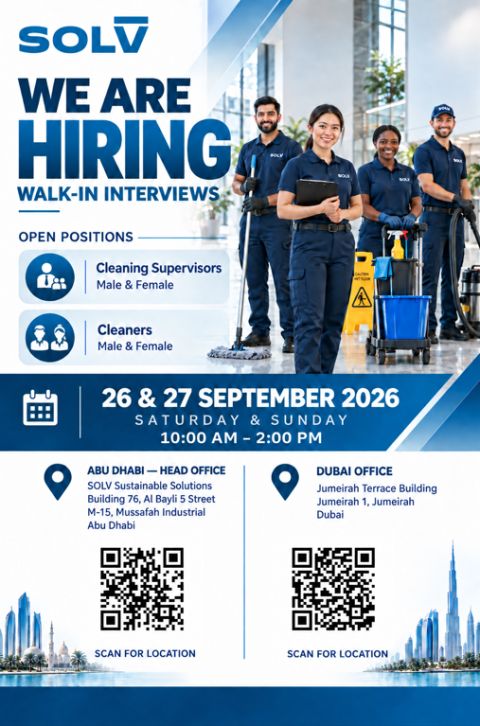 SOLV Group Walk in Interview Poster