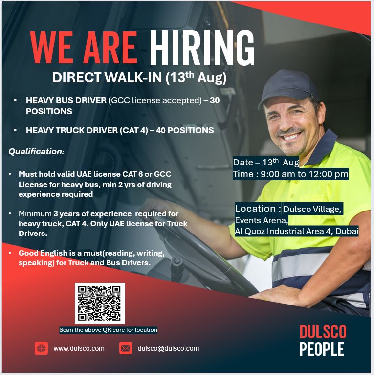 Dulsco Group Walk in Interview Poster